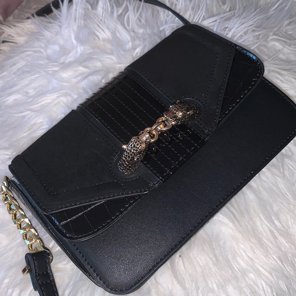 Black & Gold Crossbody Bag